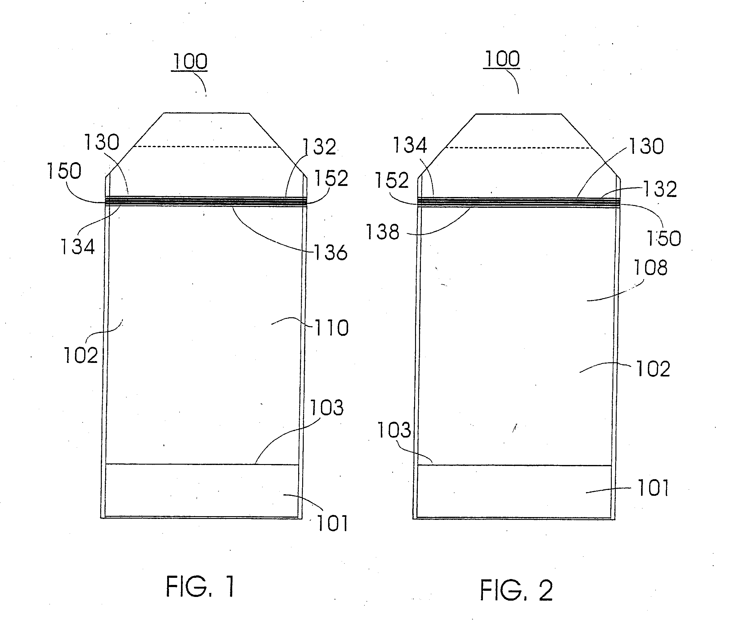 Flangeless reclosable fastener