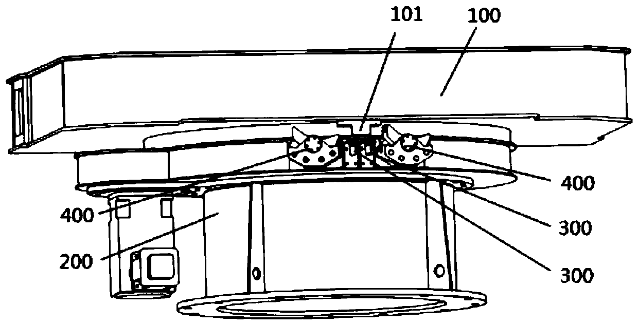 Rotary table with automatic limiting device