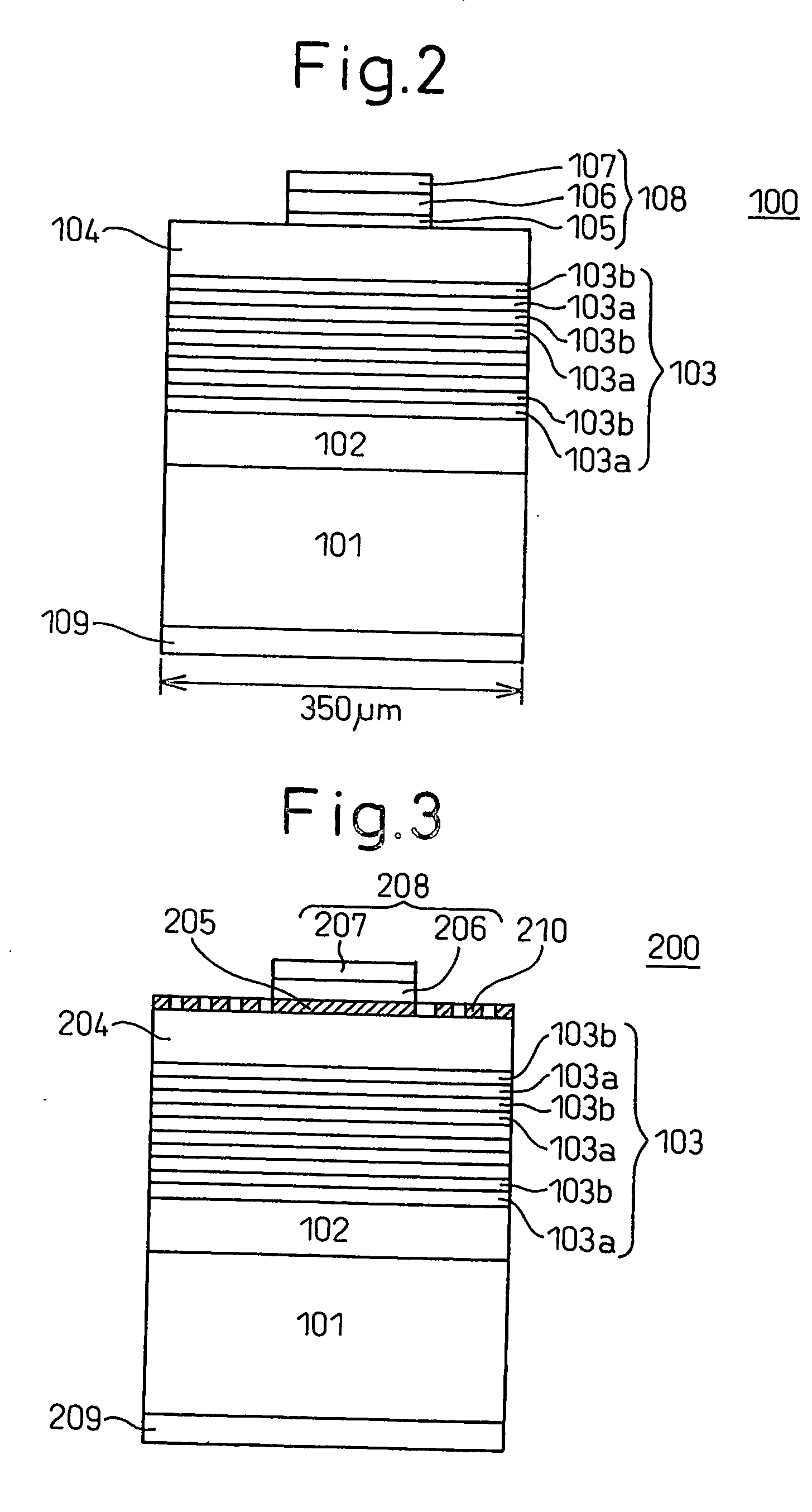 Ohmic electrode structure, compound semiconductor light emitting device having the same and led lamp