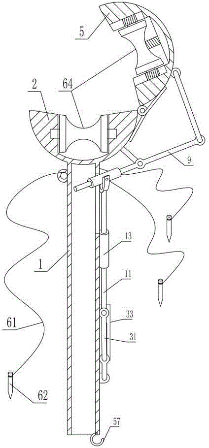 Wire crossing device for power stringing