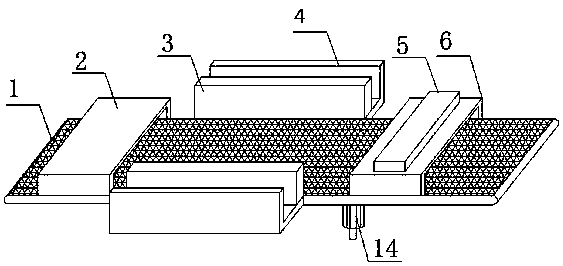 Grinding and transporting device for printer casings
