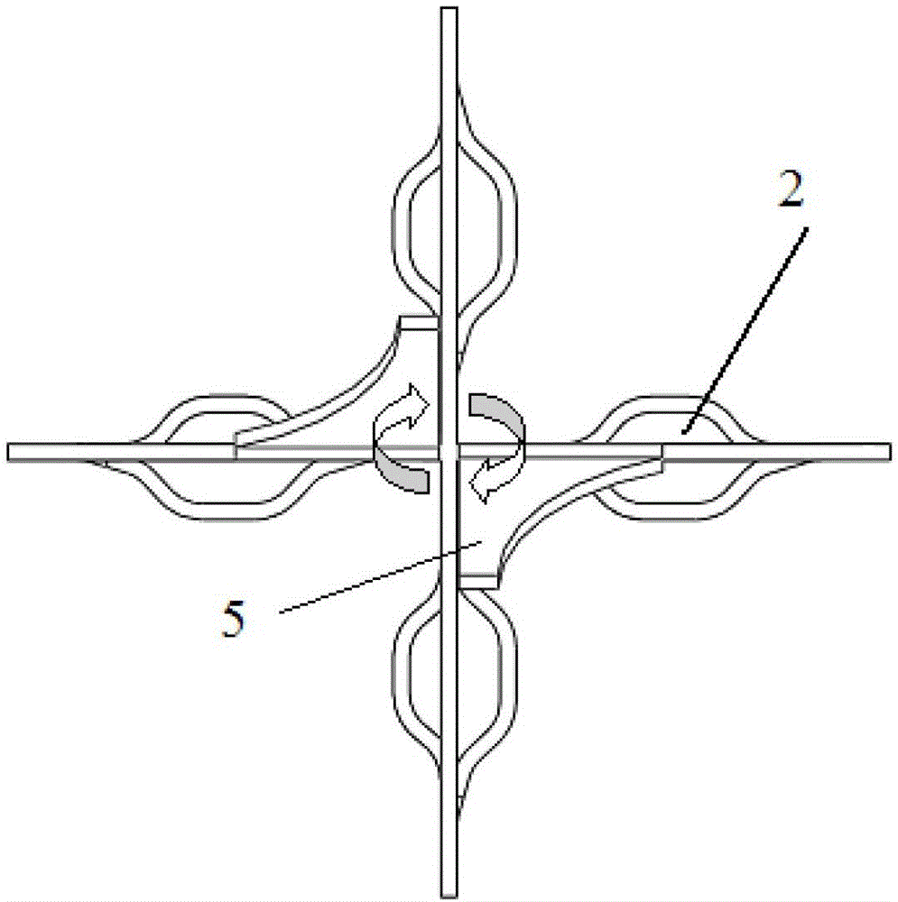 A grid of nuclear fuel assemblies with enhanced mixing blades