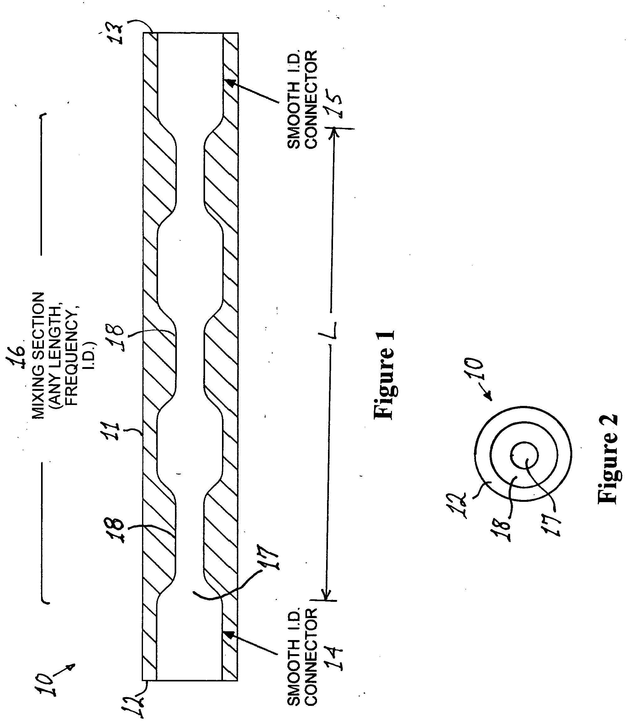 Extruded tubing for mixing reagents