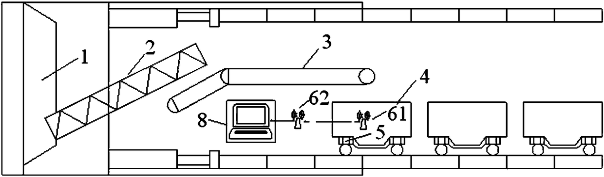 Shield tunnel engineering slag real-time weighing system and application method thereof