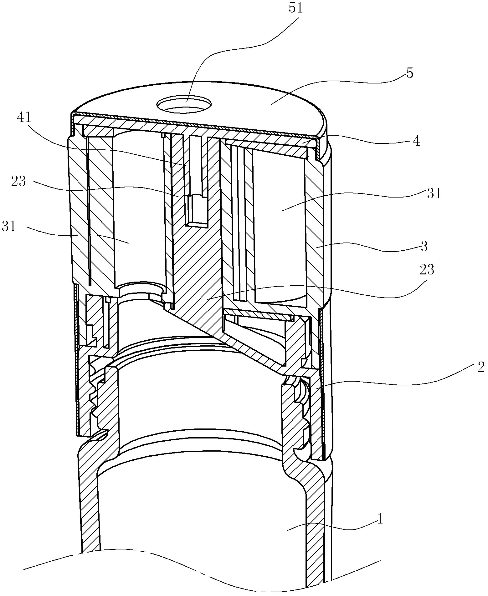 Batchmeter structure
