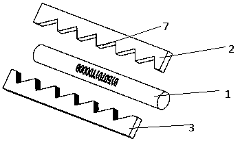 Detonator lateral uniform illumination recognition structure