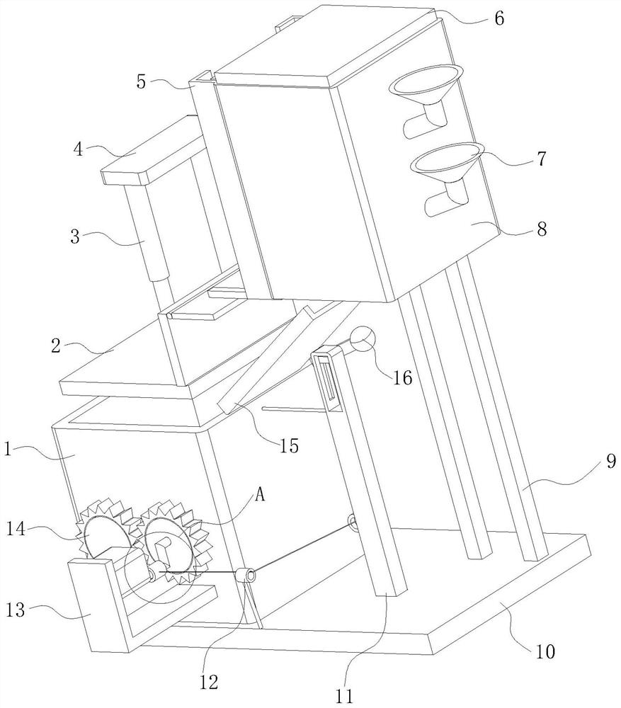 Rubber internal mixing device
