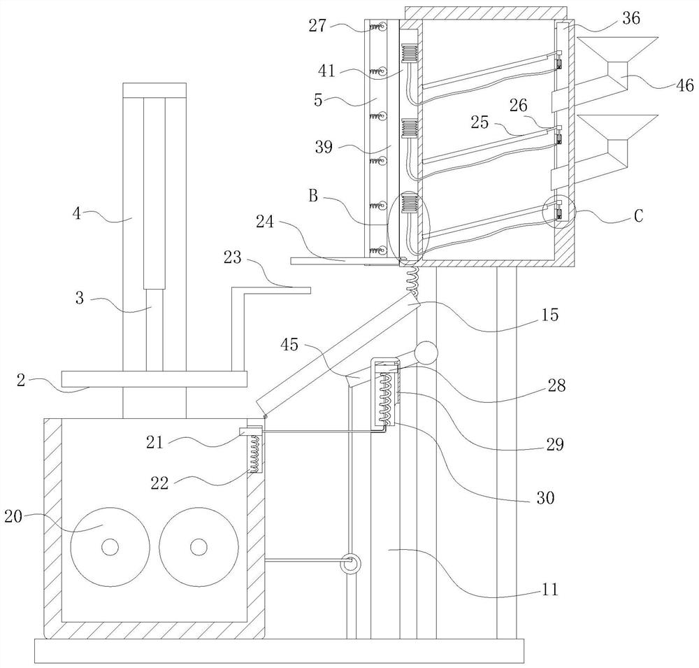 Rubber internal mixing device
