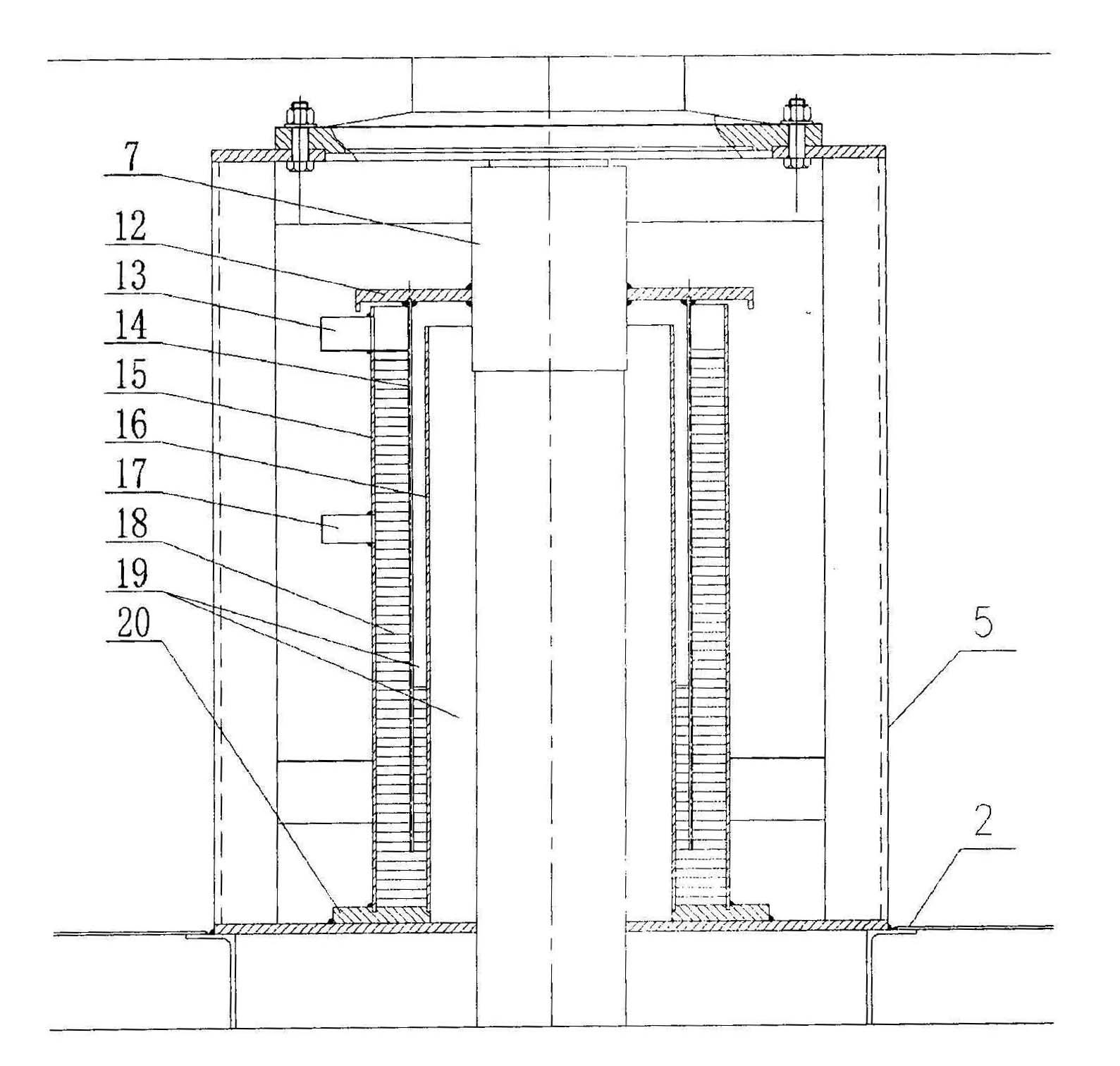 Discharging mechanism of straw discharge cleaning on upper part of straw methane anaerobic tank