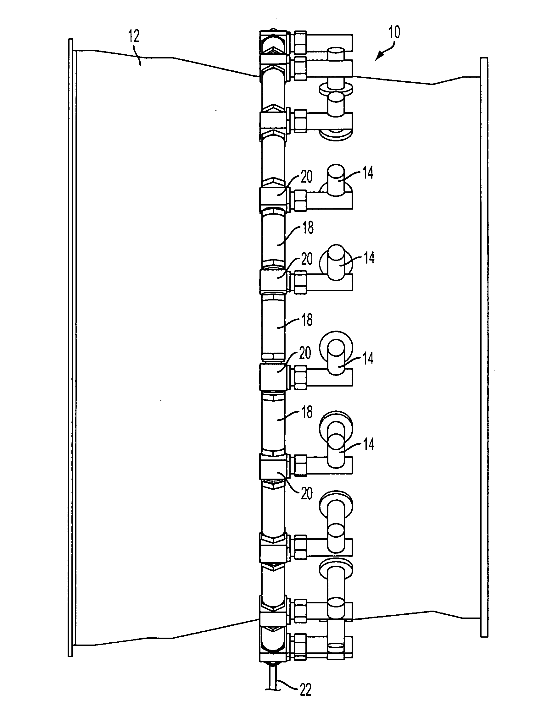 Fuel distribution manifold system for gas turbine engines