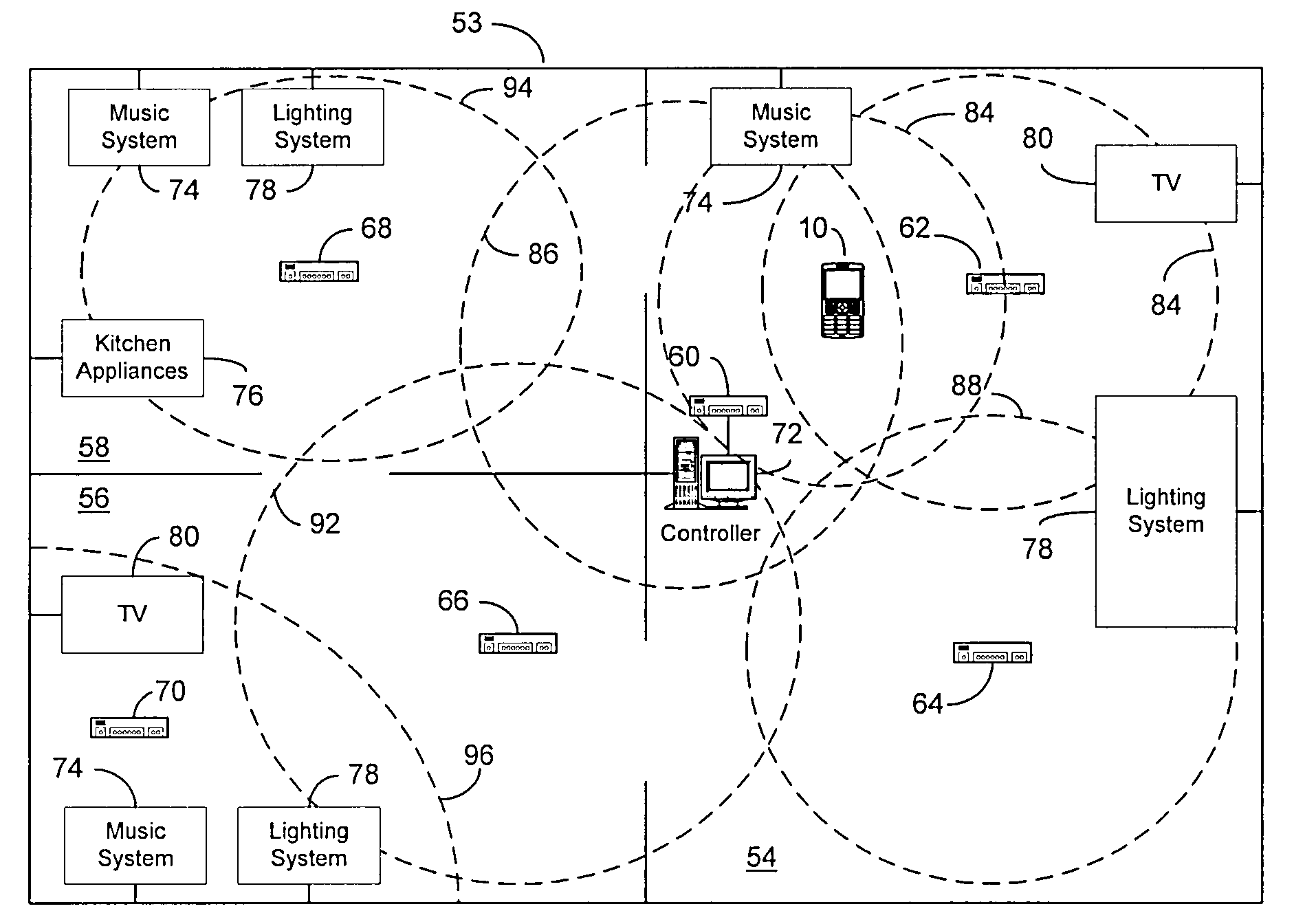 User interface for an electronic device used as a home controller