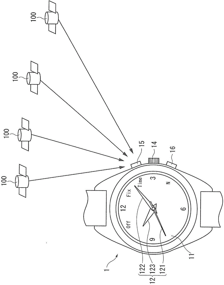 Electronic timepiece and satellite signal receiving method of electronic timepiece