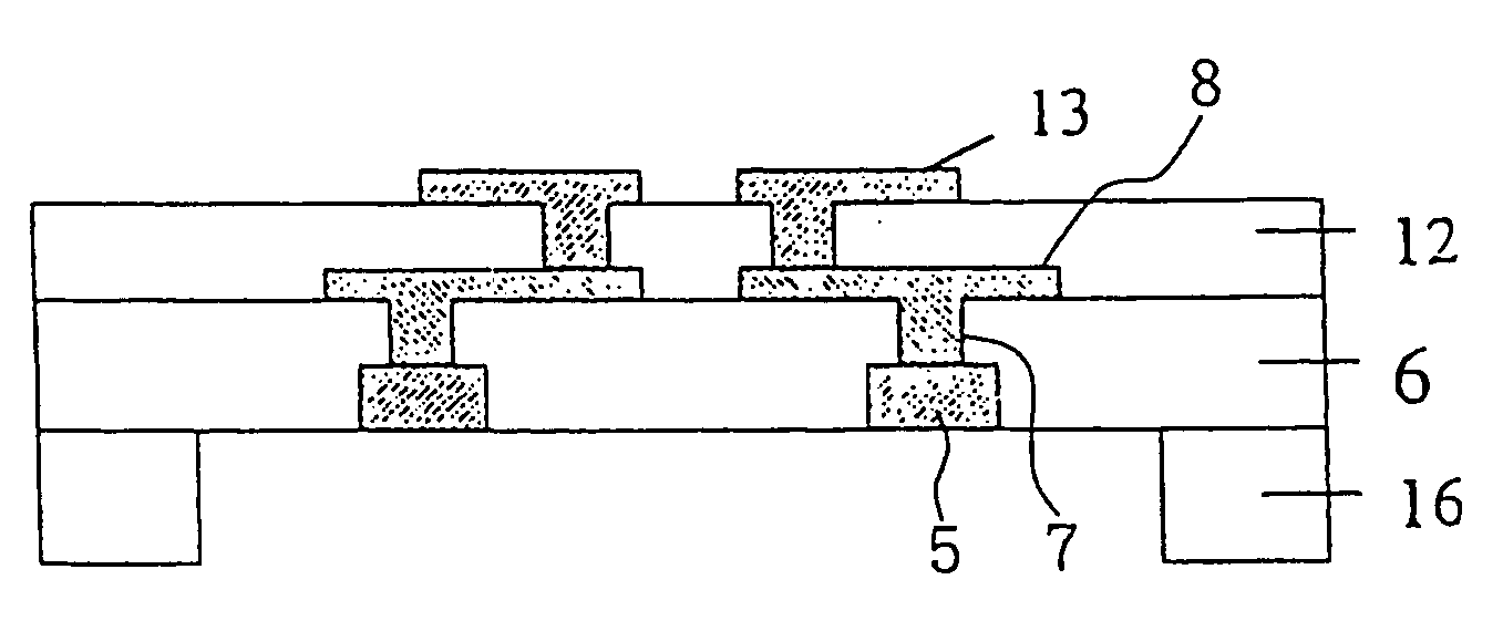 Interconnecting substrate for carrying semiconductor device, method of producing thereof and package of semiconductor device
