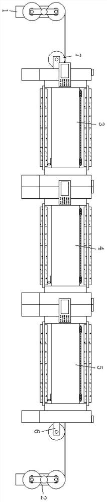 Heat treatment device for high-performance iron-based amorphous nanocrystalline strip