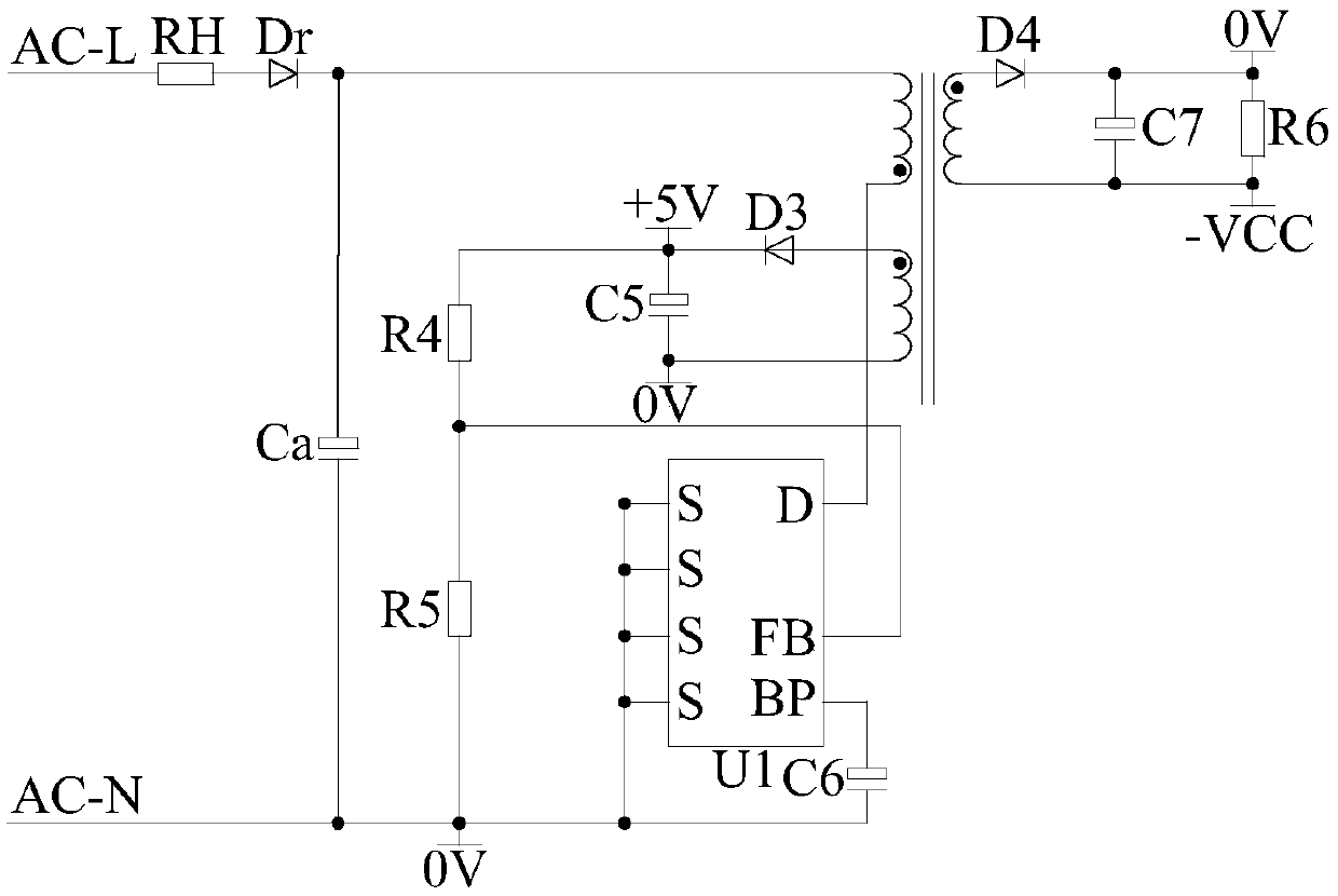 Power circuit and input limiting resistor determining method