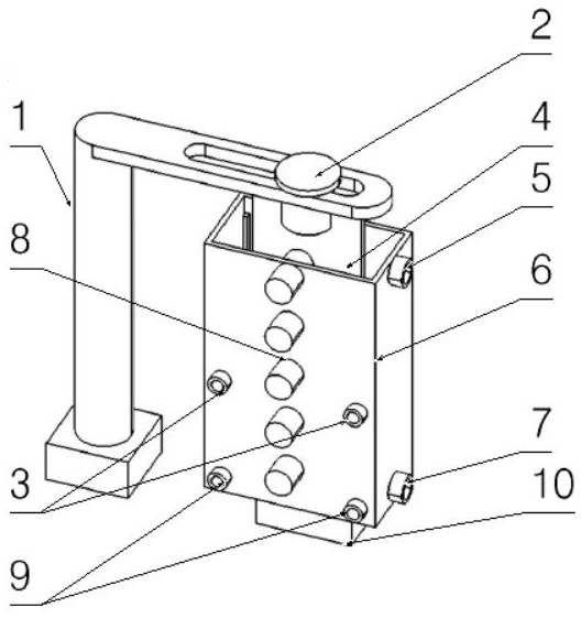 Blade complex environment test system and test method based on fiber grating sensor