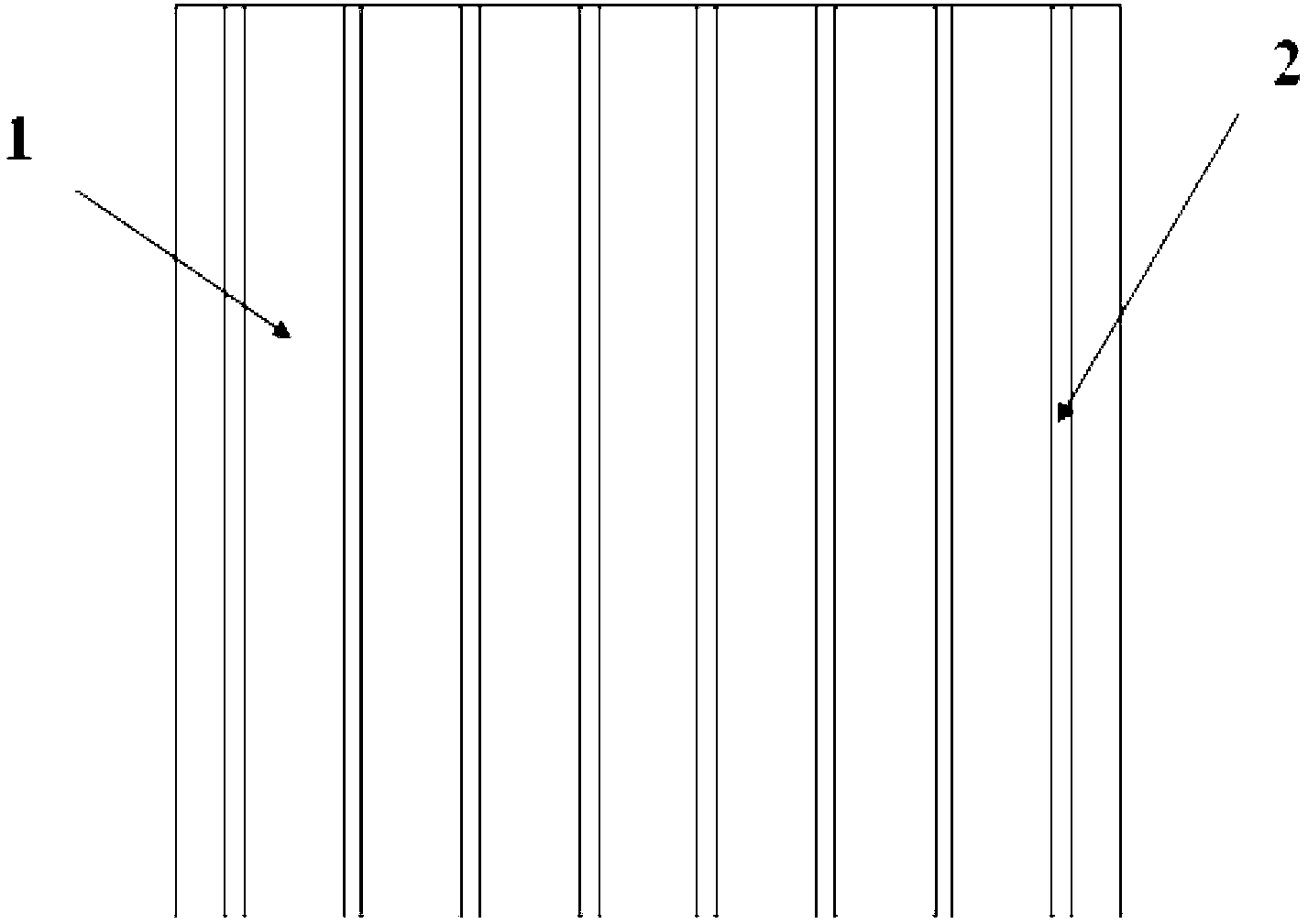 Composite pipe pile with inner ribs