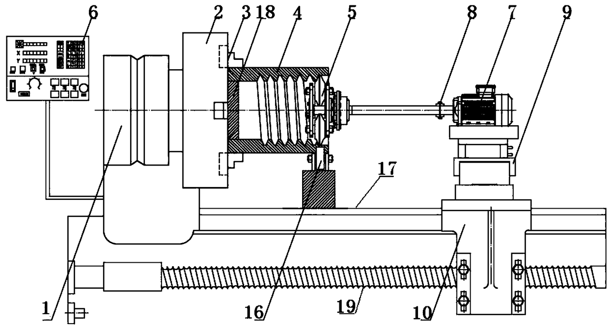 Pipe fitting internal thread incremental rolling-extruding forming device