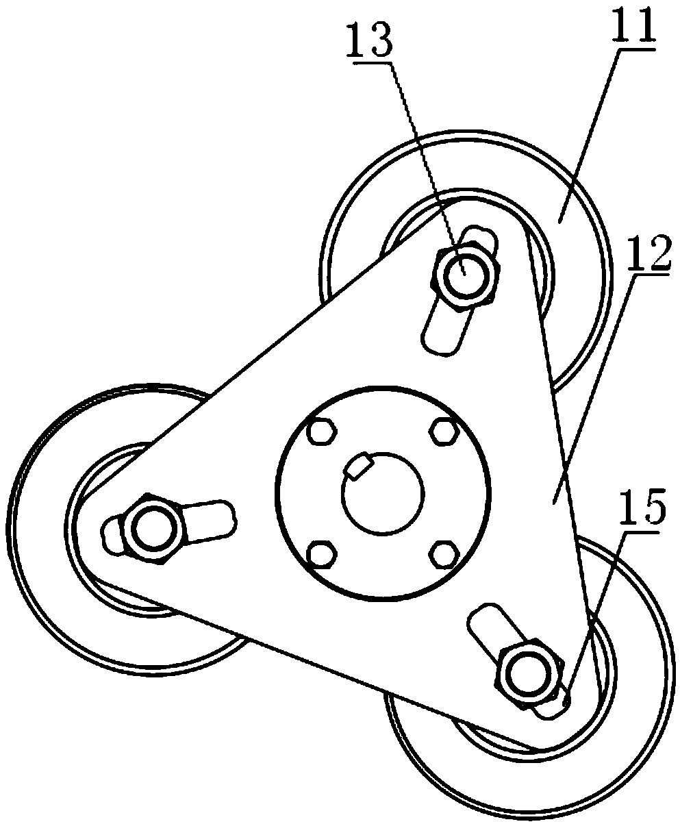 Pipe fitting internal thread incremental rolling-extruding forming device