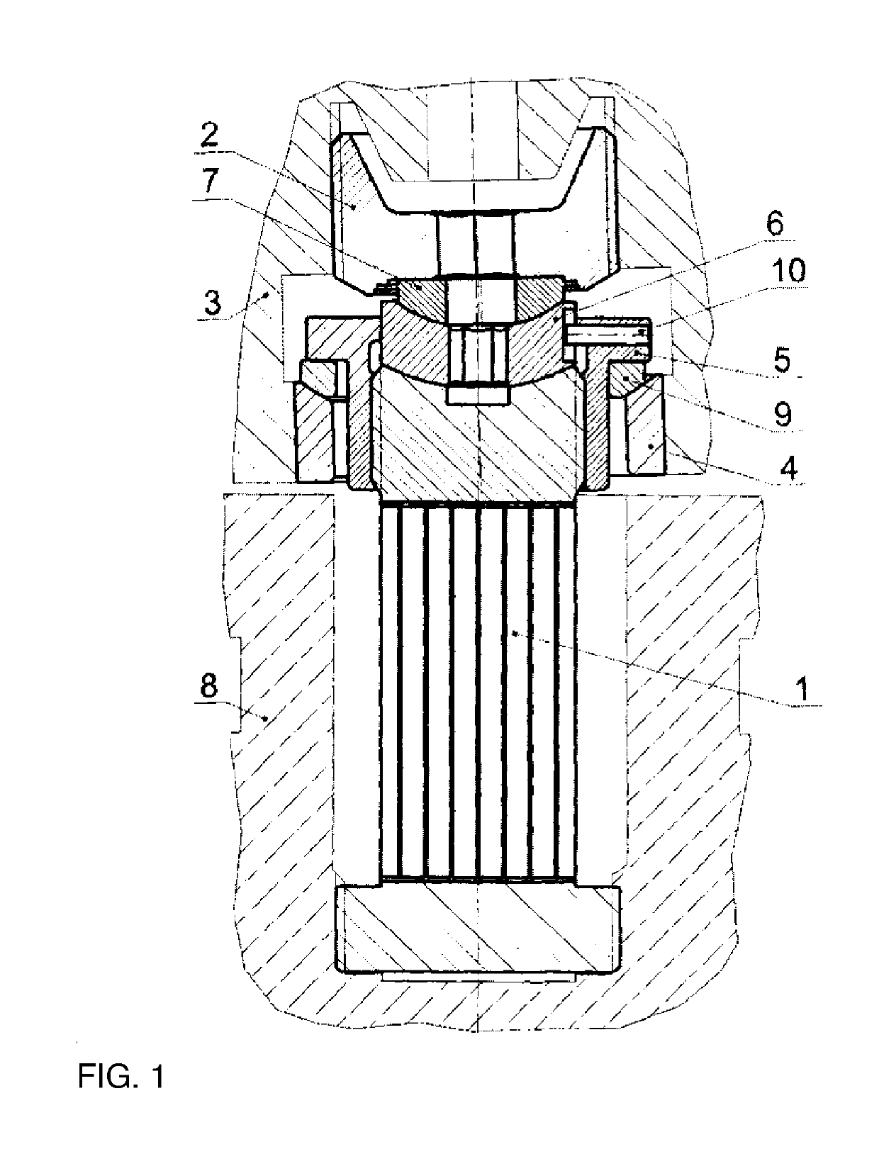 Device for securing a blanket module to a fusion reactor vacuum vessel