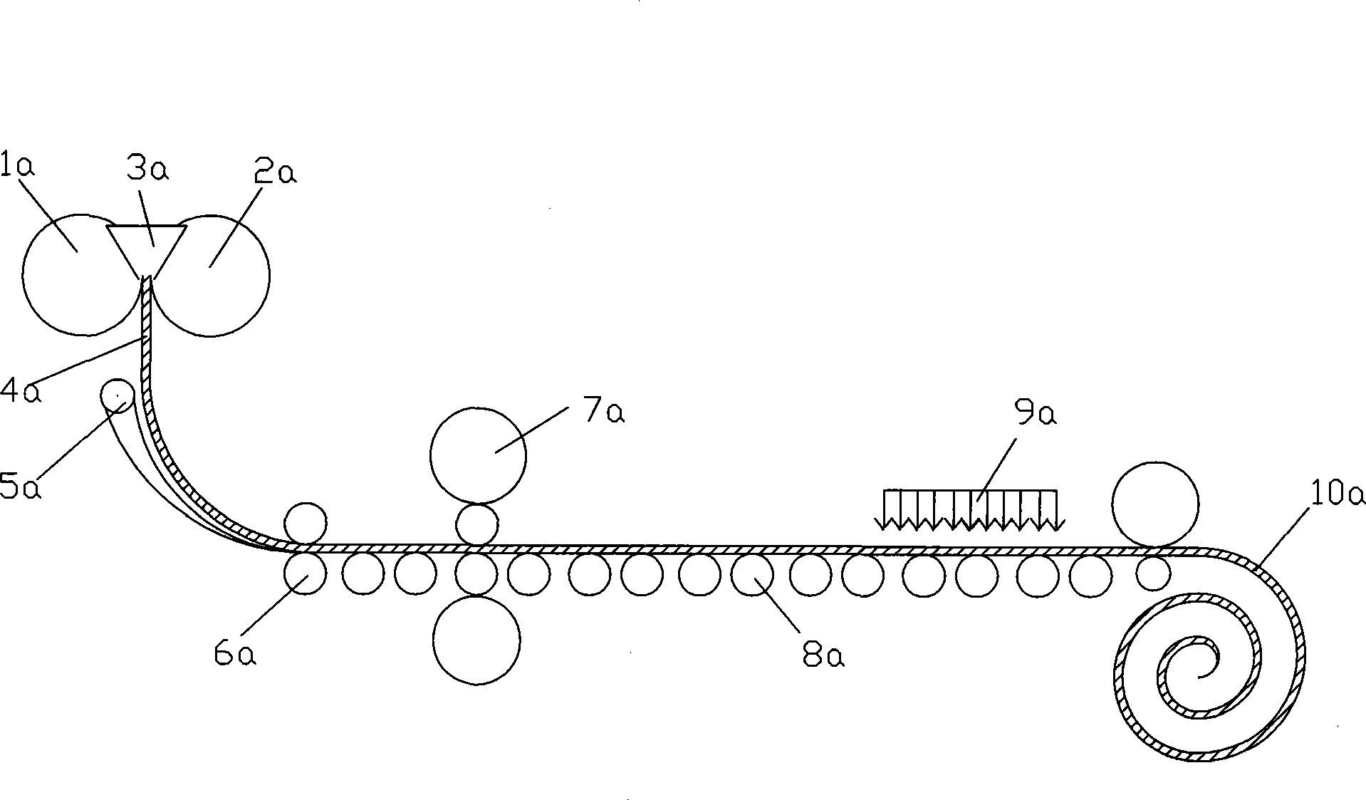Control method of roll forming of twin-roll thin strip continuous casting cooling roll