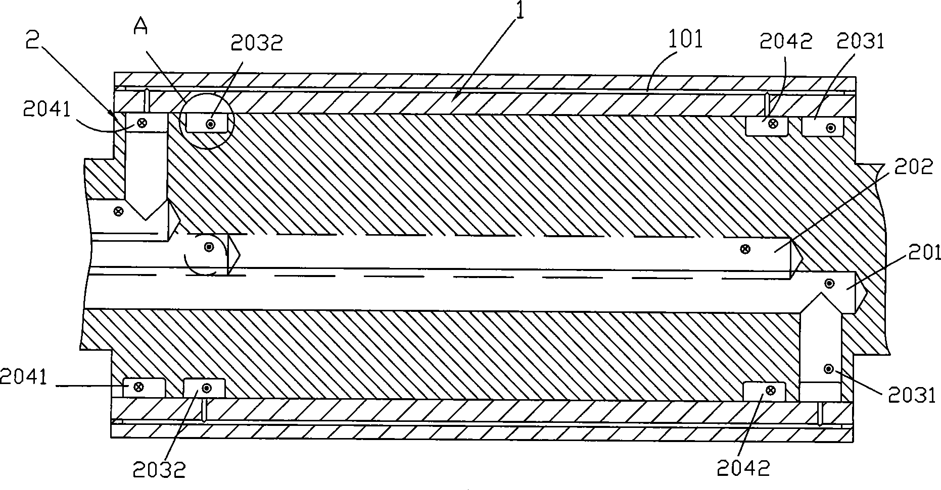 Control method of roll forming of twin-roll thin strip continuous casting cooling roll