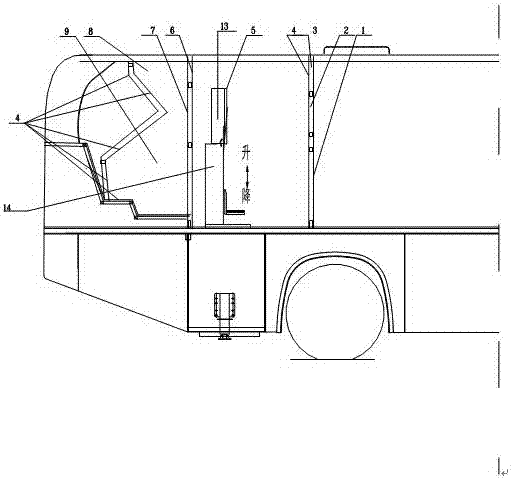 Vehicle-mounted X-ray photography omnidirectional radiation-protection system