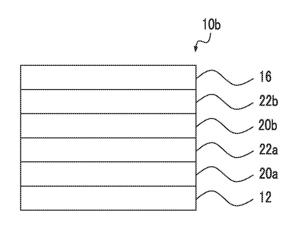 Composition kit, laminate and method for producing same, and bandpass filter