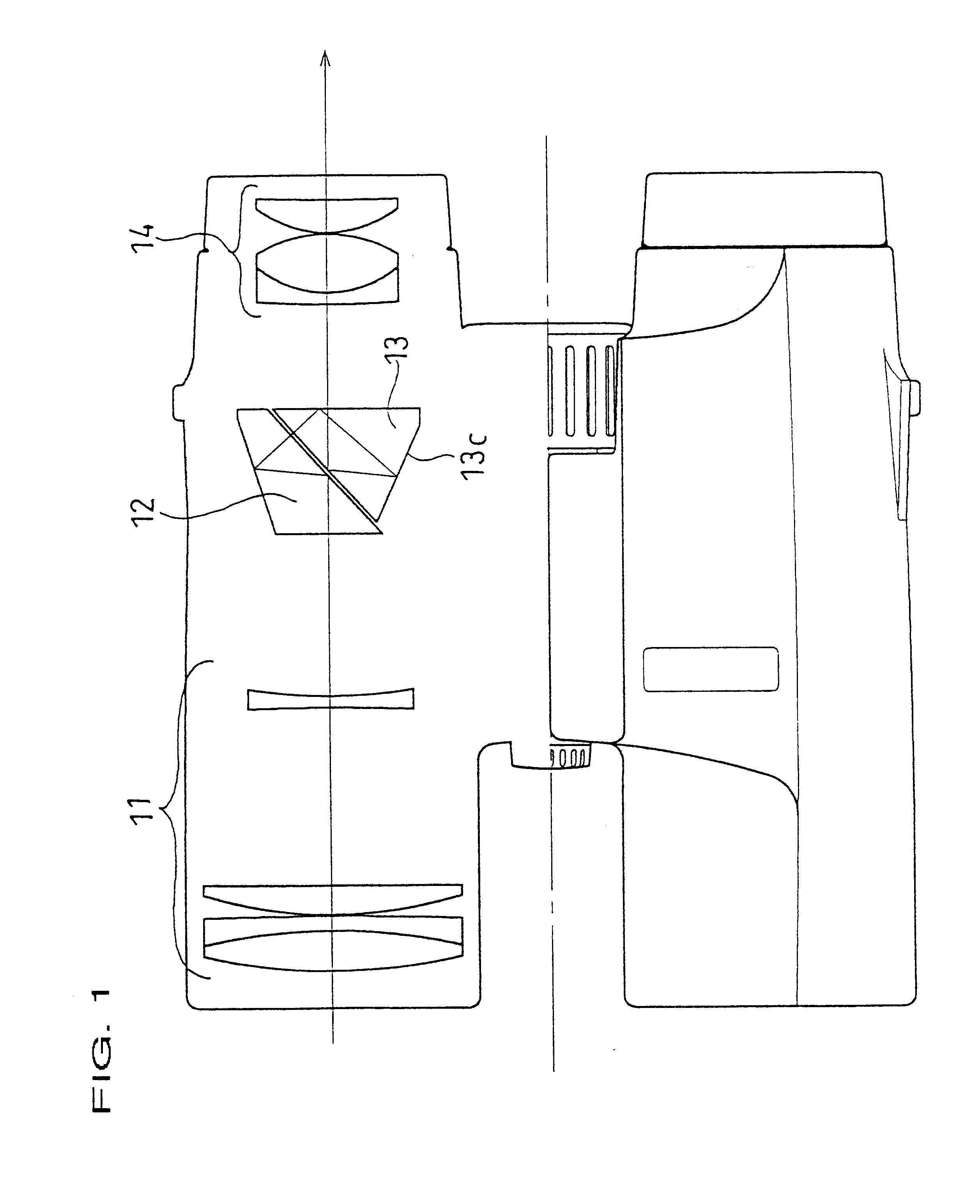 Viewing optical instrument having roof prism and a roof prism