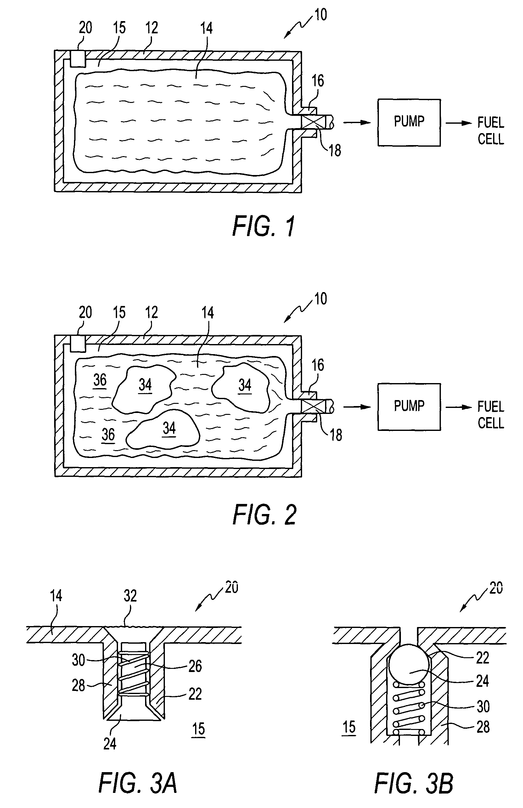 Fuel cartridge with flexible liner containing insert