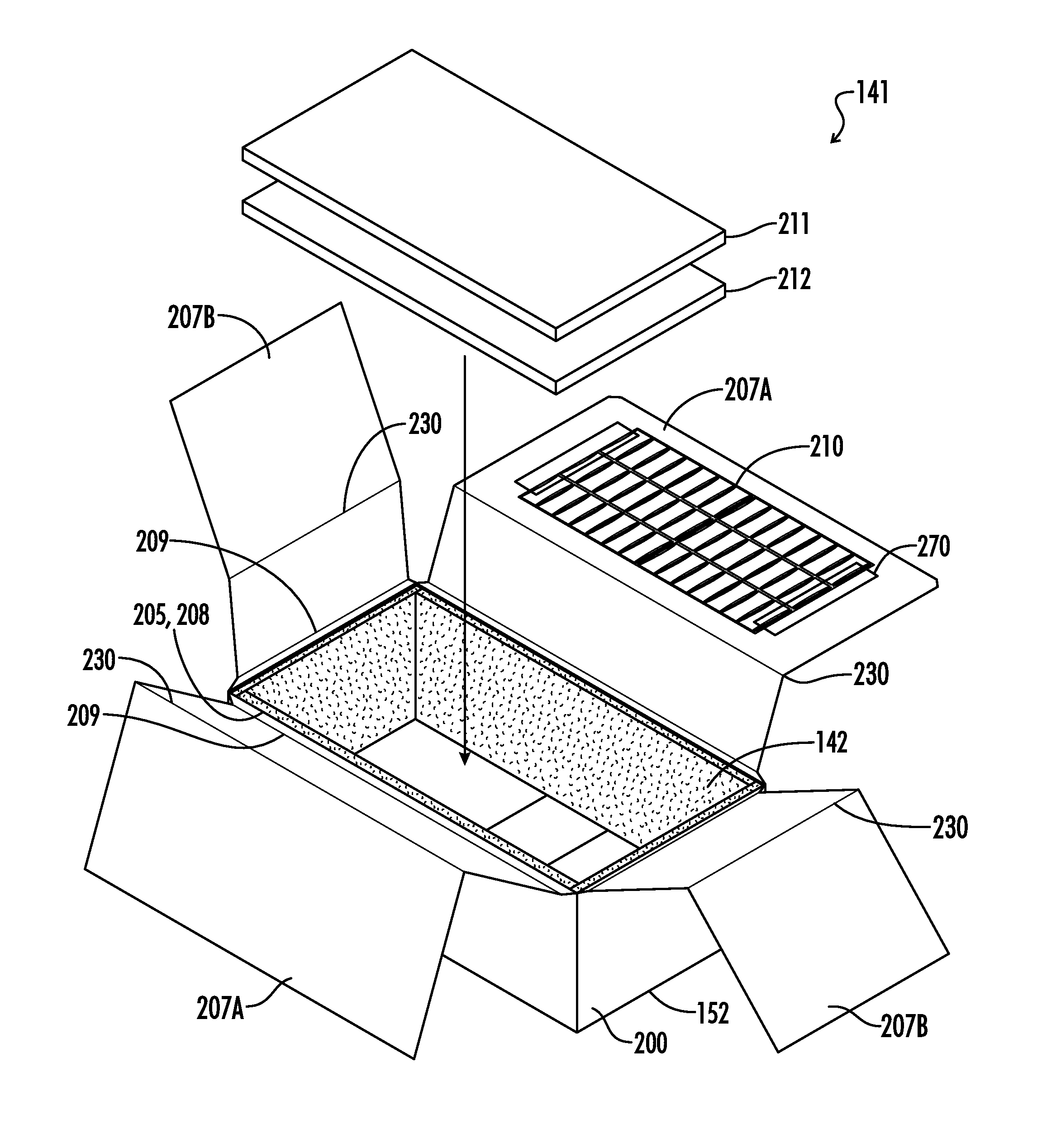 Shipping box system with multiple insulation layers
