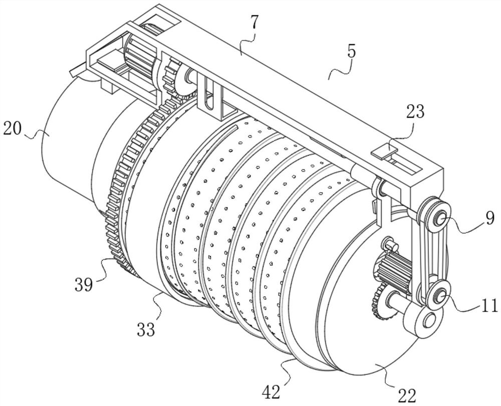 Roll immersion equipment for rotor machining and machining method thereof