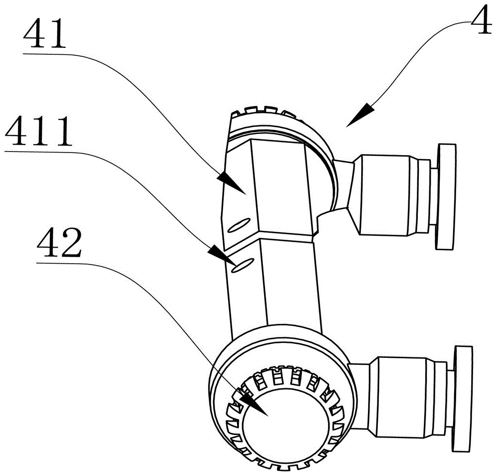 Bag feeding device with air blowing structure