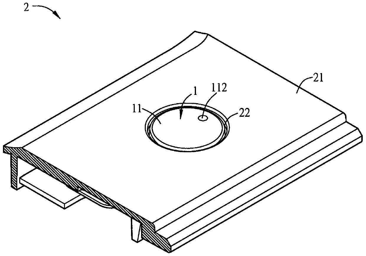 Electronic device and button structure