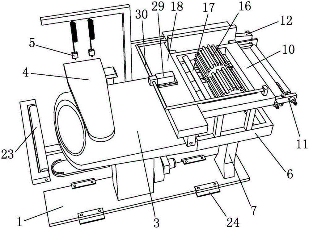 Cleaning device used for clothes production