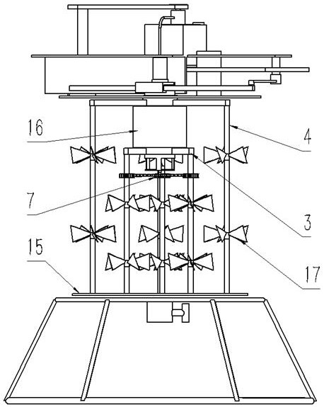 Efficient stirring device for aviation fuel oil