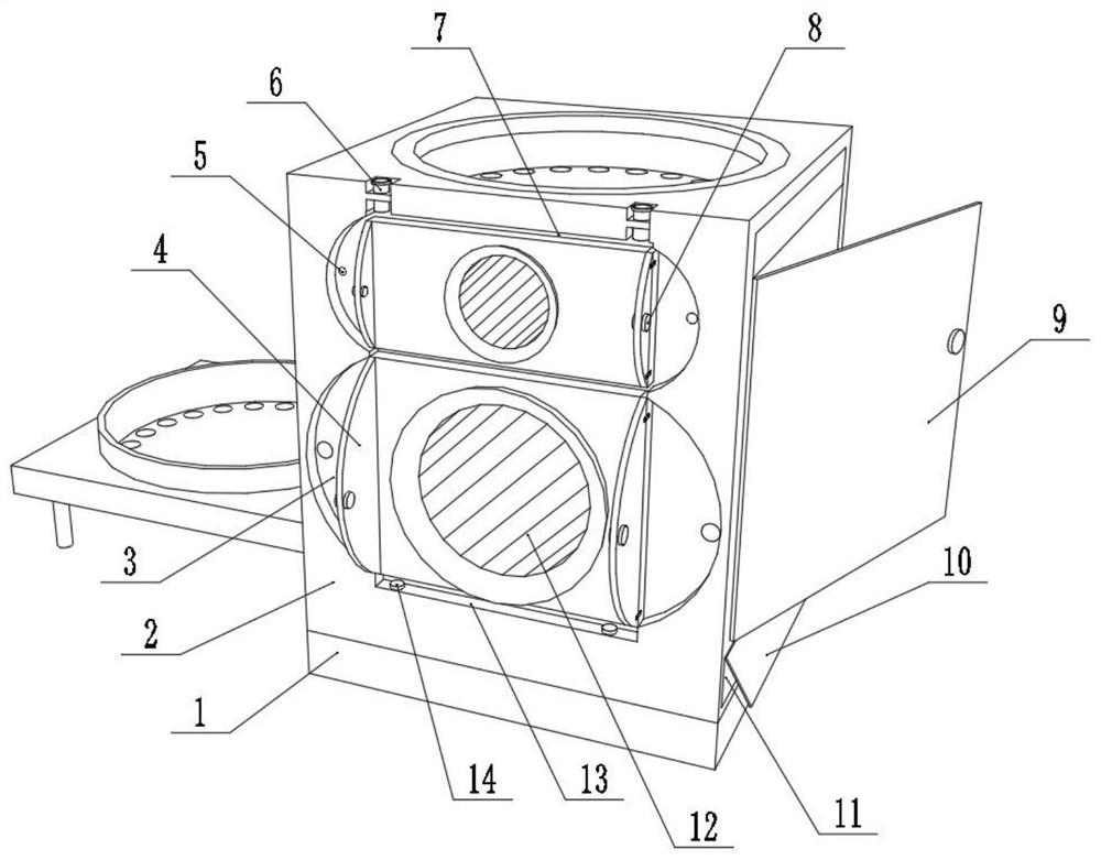 Portable self-powered combined sound box and auxiliary supporting structure thereof