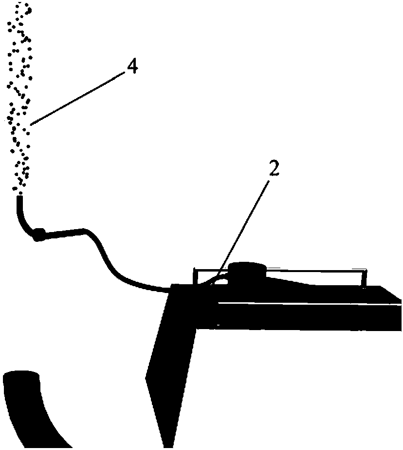 Accurate measuring device and method for detecting dust falling efficiency of spray nozzles of different models