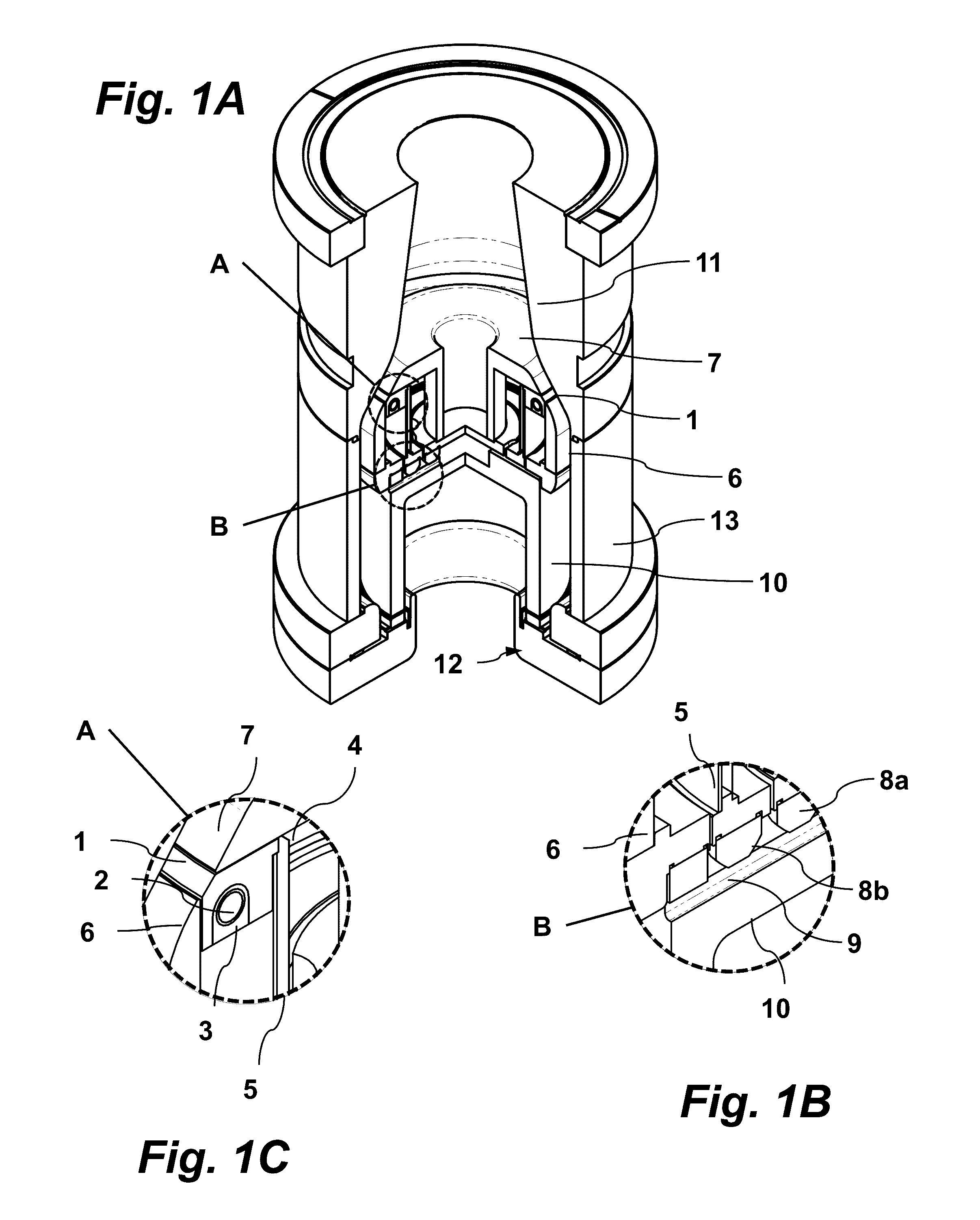 Electron beam gun with kinematic coupling for high power RF vacuum devices