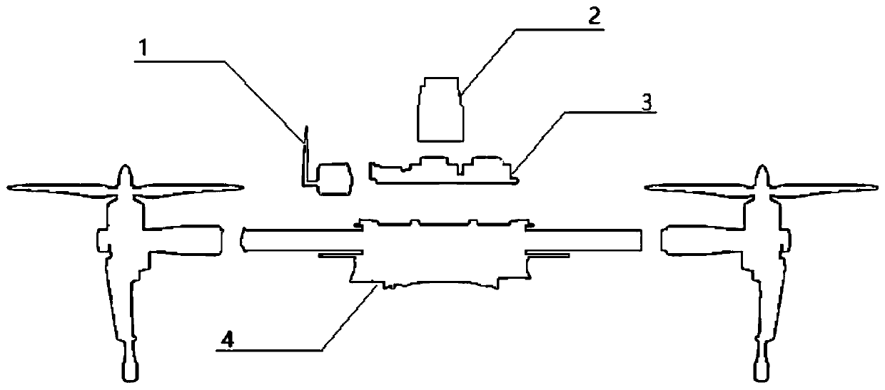 A four-rotor aircraft outdoor formation light show system and control method