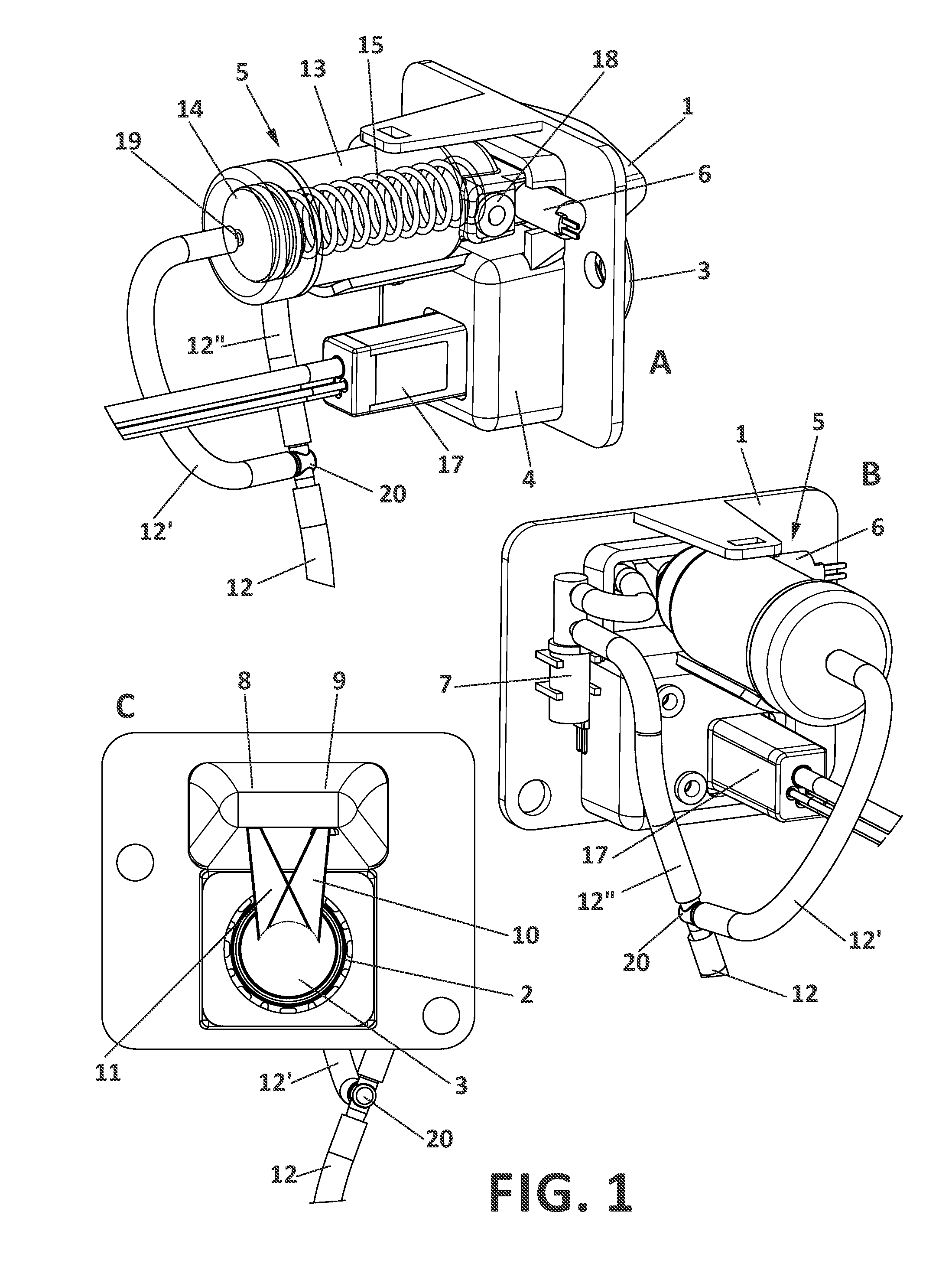 System and method for cleaning a vehicle-mounted optic lens