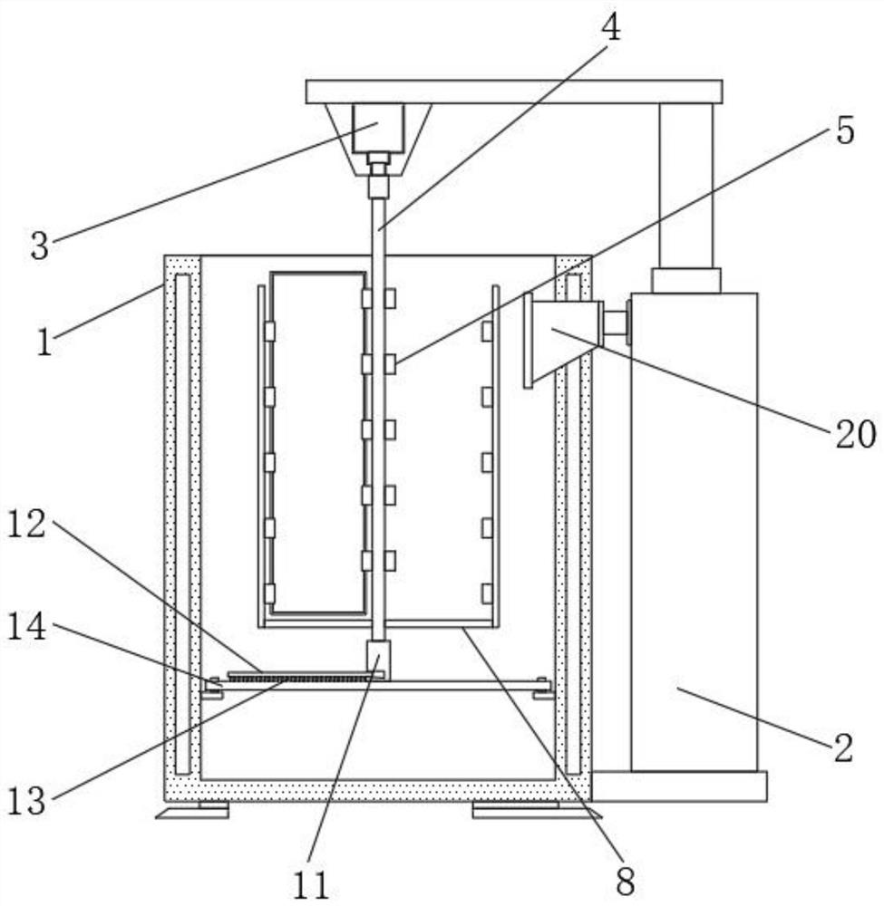 Spray degreasing device for aluminum-plastic panel processing