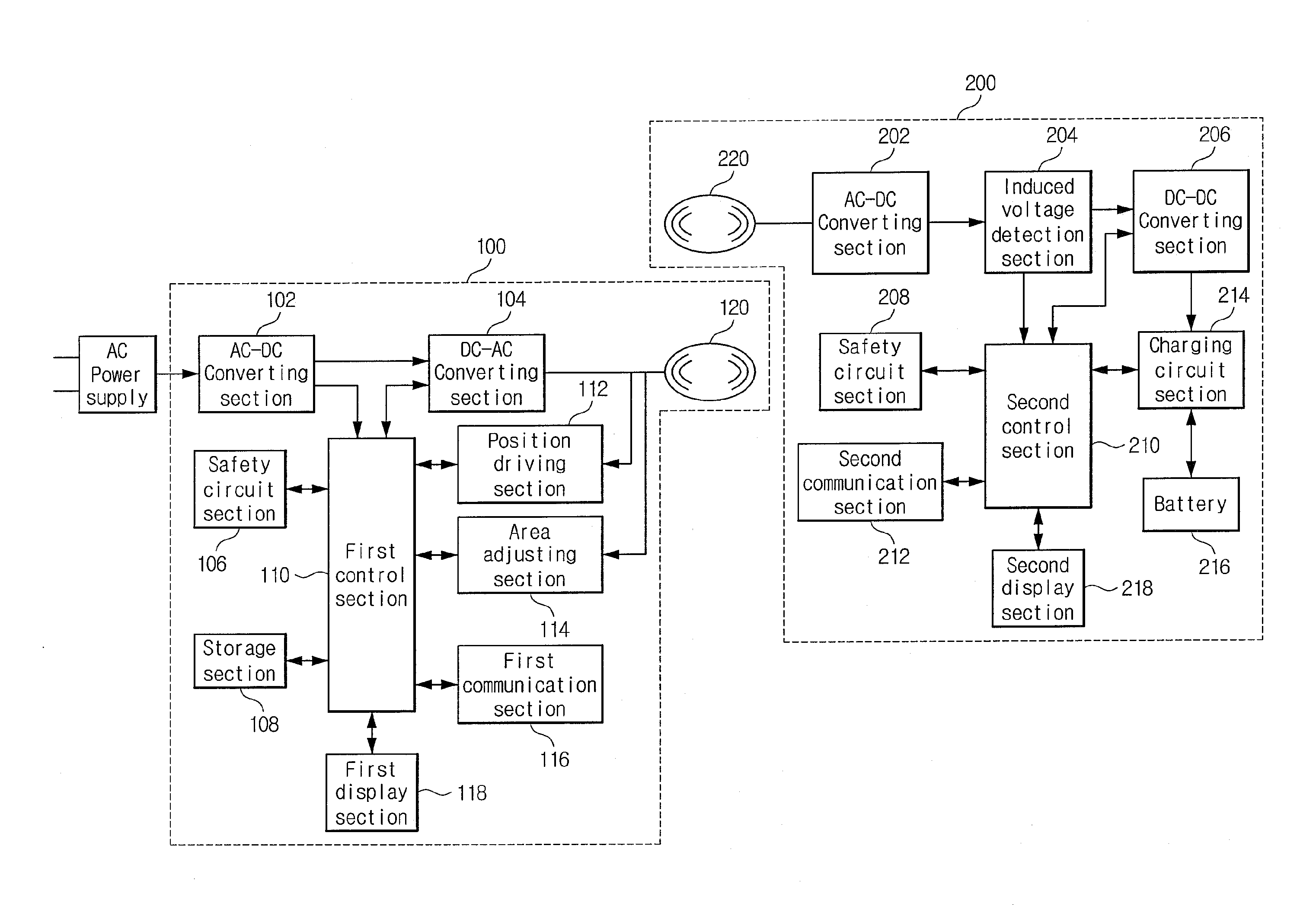 Device, system, and method for inductive charging