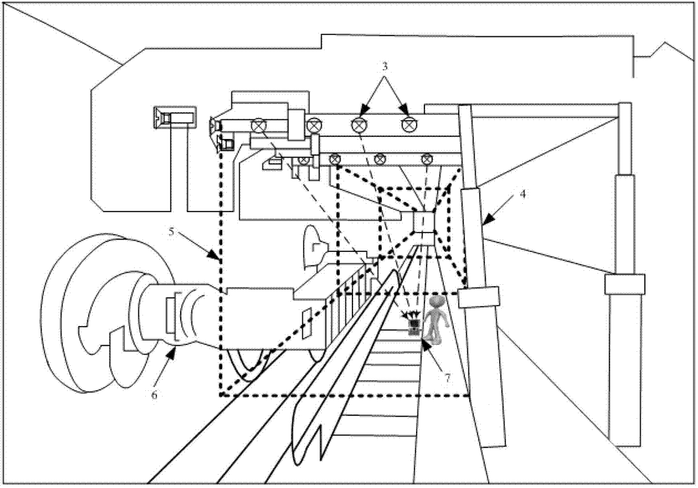 Distributed light source layout method for visible light communication in coal mine working face