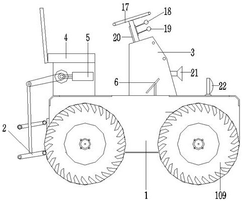 Multifunctional electric four-wheel-drive operation platform