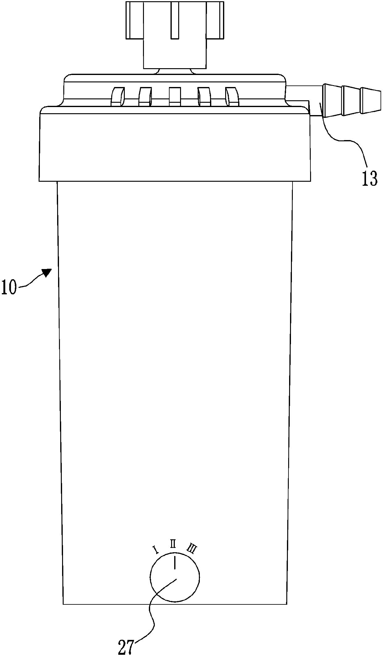 Oxygen humidifier with heating device and gas diffusion device