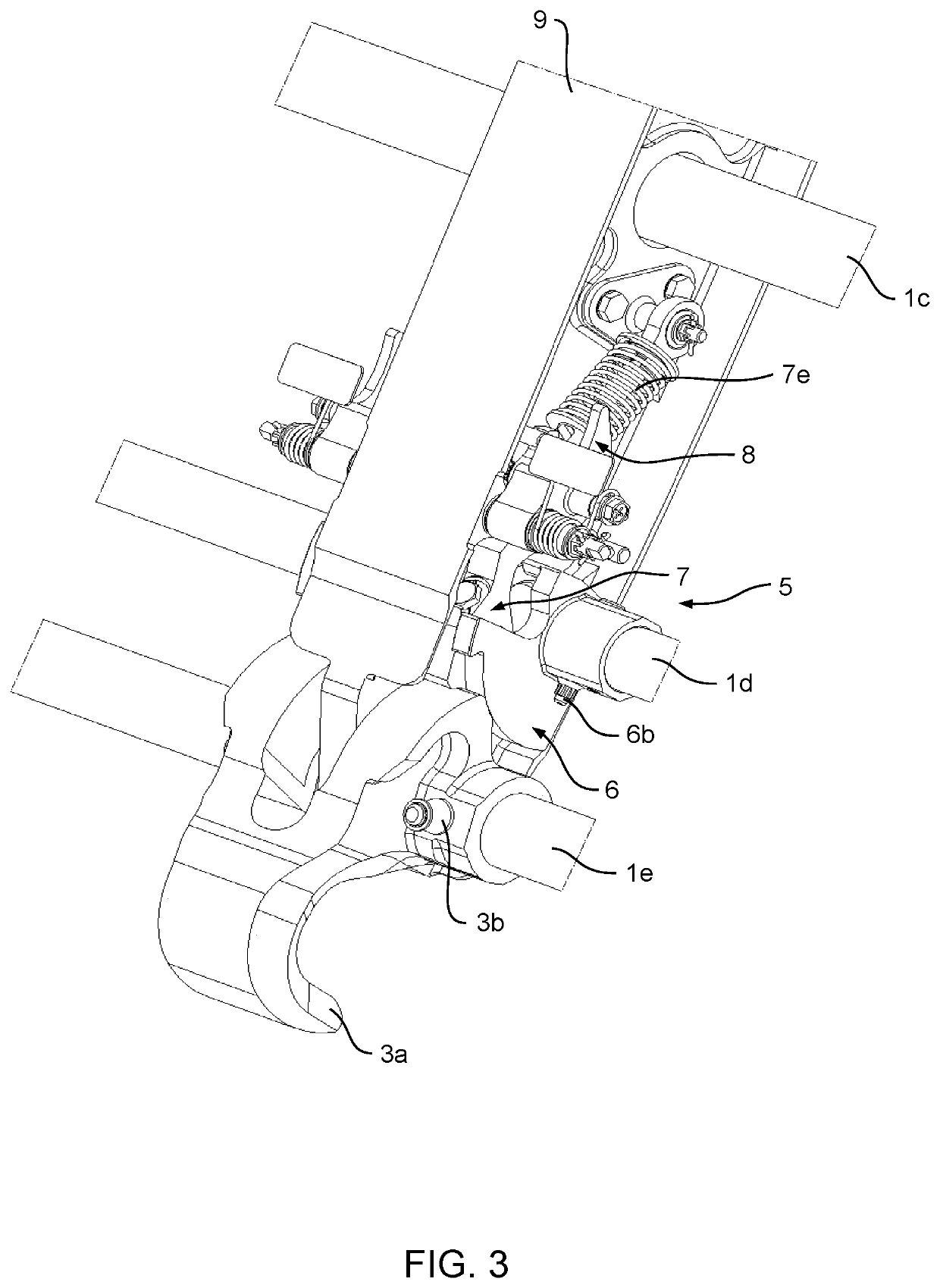 Actuating system for an actuatable door
