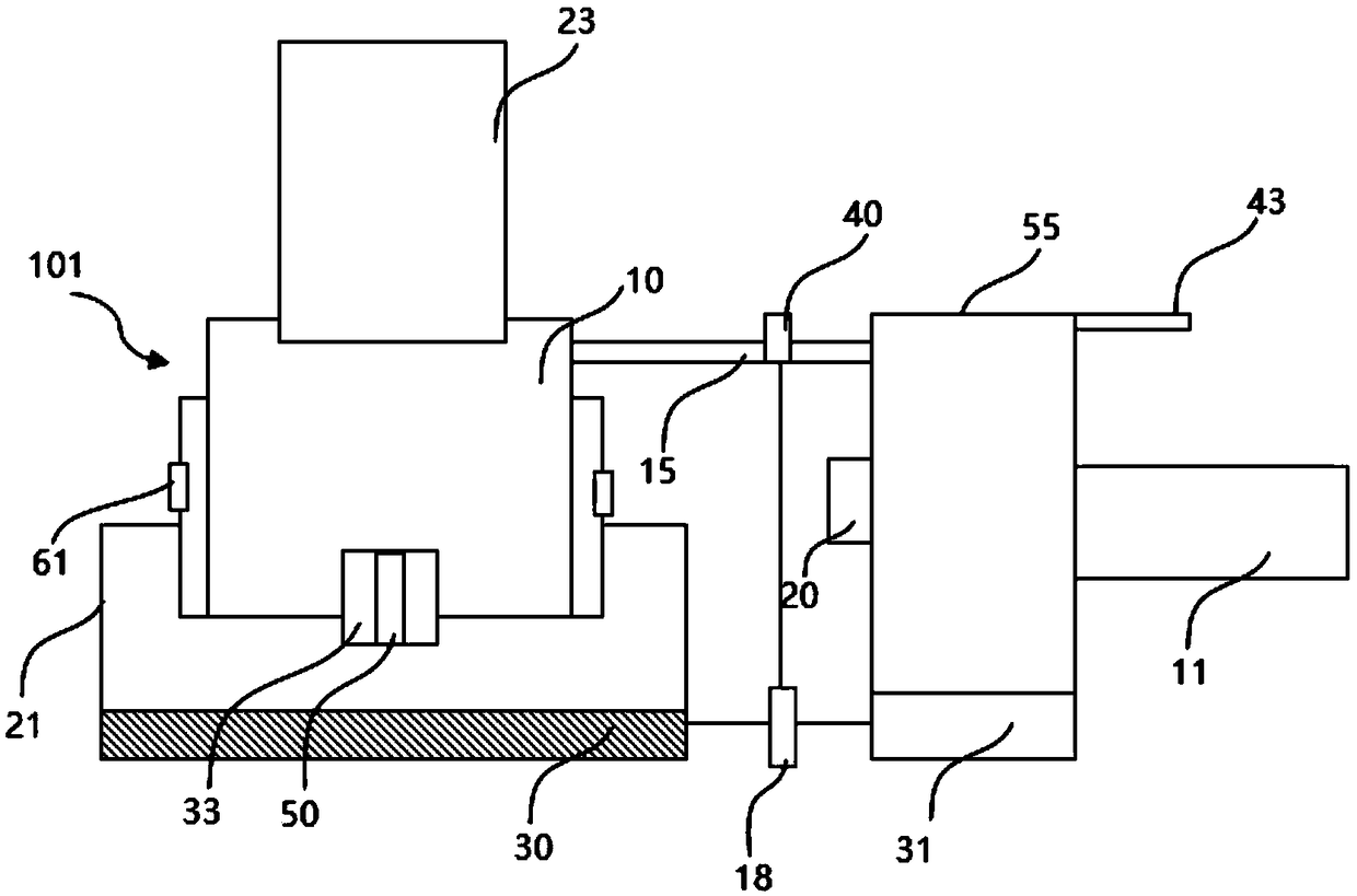 Automatic impregnating thermal treatment mechanism