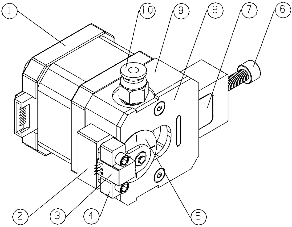 Adjustable wire extrusion monitoring alarm device