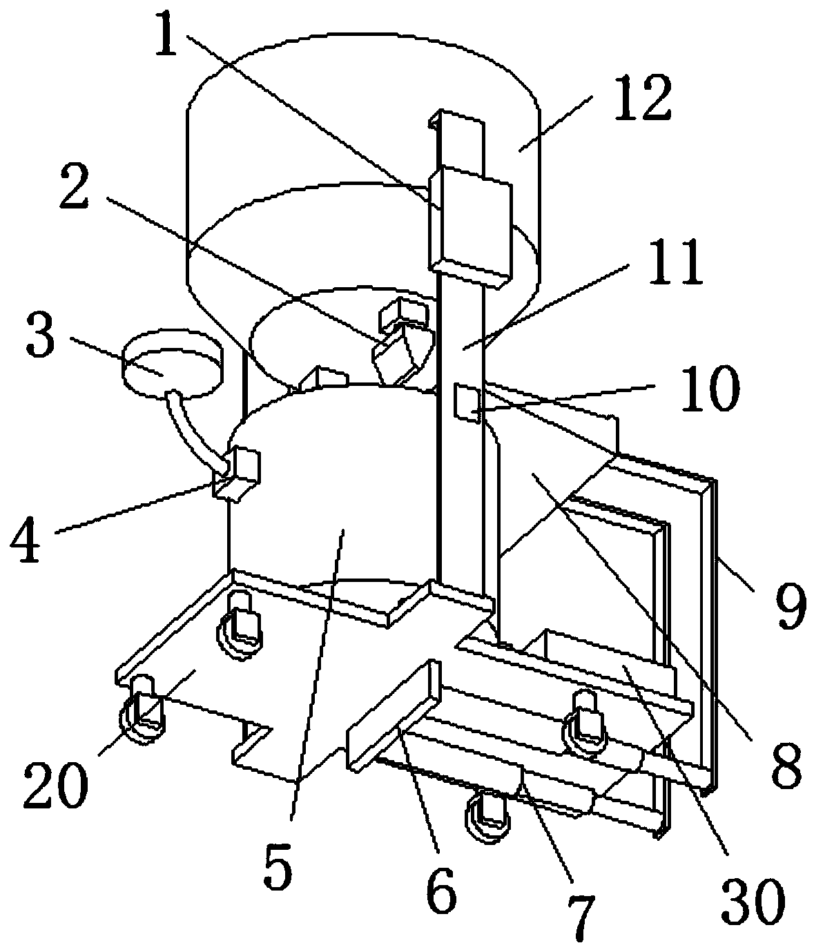 Efficient dispersing machine capable of achieving stable grip